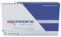 Купить эксфорж, таблетки, покрытые пленочной оболочкой 5мг+160мг, 28 шт в Семенове