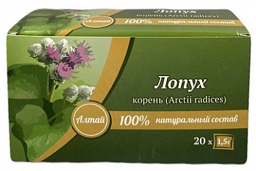Лопуха корень Фито-Алтай, фильтр-пакеты 1,5г 20шт БАД