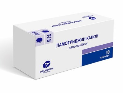 Купить ламотриджин-канон, таблетки 25мг, 30 шт в Семенове