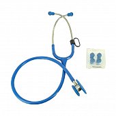 Купить стетоскоп amrus (амрус) 04-ам511 delux медицинский двухсторонний педиатрический, синий в Семенове
