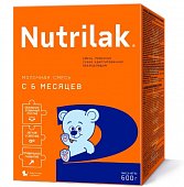 Купить нутрилак 2 (nutrilak 2) молочная смесь с 0 до 6 месяцев, 600г в Семенове