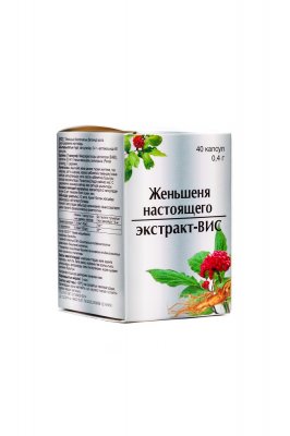 Купить женьшеня настоящего экстракт-вис, капсулы 400мг, 40шт бад (вис ооо, россия) в Семенове