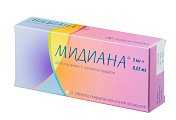 Купить мидиана, таблетки, покрытые пленочной оболочкой 3мг+0,03мг, 21 шт в Семенове