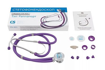 Стетофонендоскоп CS Medica CS-421, фиолетовый