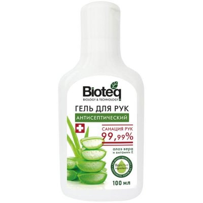 Купить bioteq (биотек) гель для рук антисептический с экстрактом алоэ вера и витамином е, 170 мл в Семенове