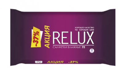 Купить relux (релюкс) салфетки влажные освежающие 72шт в Семенове