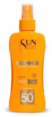 Купить krassa (красса) sun expert спрей для защиты от солнца spf50, 180мл в Семенове