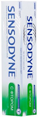 Купить сенсодин (sensodyne) зубная паста фтор, 50мл (глаксосмиткляйн, соединенное королевство великобритании и северной ирландии) в Семенове