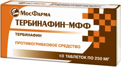 Купить тербинафин, таблетки 250мг, 10 шт в Семенове