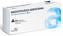 Купить бисопролол авексима, таблетки покрытые пленочной оболочкой 5 мг, 60 шт в Семенове