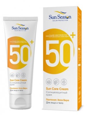 Купить sun season (сан сизон) крем солнцезащитный для тела 65мл spf50+ в Семенове