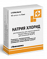 Купить натрия хлорид, растворитель для приготовления лекарственных форм для инъекций 0,9%, ампулы 5мл, 10 шт в Семенове