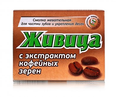 Купить живица смолка жевательная из смолы лиственницы с экстрактом кофейных зерен, 5 шт в Семенове