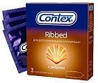 Купить contex (контекс) презервативы ribbed с ребрышками 3шт в Семенове