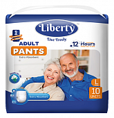 Купить liberty premium pants (либерти премиум пантс) подгузники-трусики для взрослых одноразовые l 10шт в Семенове