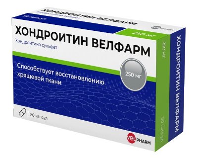 Купить хондроитин-велфарм, капсулы 250мг, 50шт(велфарм ооо, россия) в Семенове