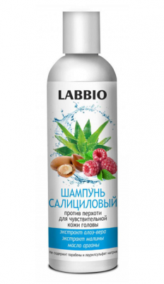 Купить labbio (лаббио) шампунь салициловый против перхоти для чувствительной кожи головы, 250мл в Семенове
