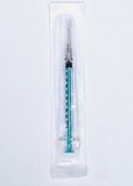 Купить шприц 1мл инсулиновый 100ин/ед (трехкомпонентный) стерильный с иглой луер 0,4х12мм премиум, 100 шт в Семенове