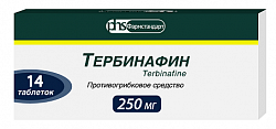 Купить тербинафин, таблетки 250мг, 14 шт в Семенове