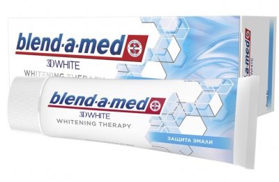 Купить бленд-а-мед (blend a med) зубная паста 3d вайт whitening therapy защита эмали 75мл в Семенове