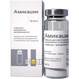 Купить амикацин, порошок для приготовления раствора для внутривенного и внутримышечного введения 1г, флакон в Семенове
