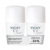 Купить vichy (виши) дезодорант шариковый 48 часов для чуствительной кожи 50мл 2 шт в Семенове
