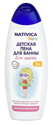 Купить nativica baby (нативика) детская пена для ванны для девочек 3+, 430мл в Семенове