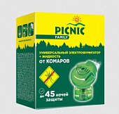 Купить пикник (picnic) family электрофумигатор+жидкость от комаров 45ночей в Семенове