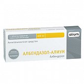 Купить албендазол-алиум, таблетки, покрытые пленочной оболочкой 400мг, 1 шт в Семенове