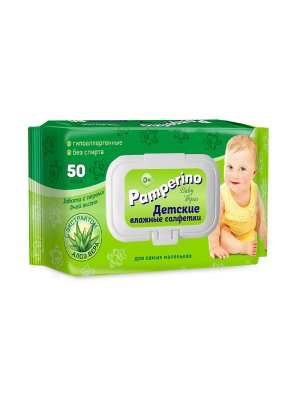 Купить pamperino (памперино) салфетки влажные детские, 50 шт в Семенове