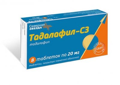 Купить тадалафил-сз, таблетки, покрытые пленочной оболочкой 20мг, 8 шт в Семенове