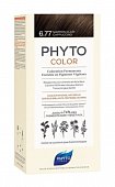 Купить фитосолба фитоколор (phytosolba phyto color) краска для волос оттенок 6,77 светлый каштан-капучино 50/50/12мл в Семенове