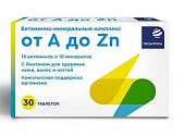 Купить проаптека витаминно-минеральный комплекс от а до zn, таблетки 30шт бад в Семенове