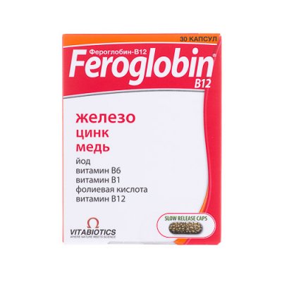 Купить фероглобин-в 12, капсулы 30 шт бад в Семенове
