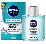 Nivea (Нивея) для мужчин лосьон против бритья Чистая кожа, 100мл