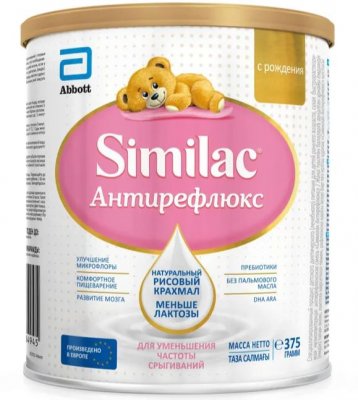 Купить симилак (similac) антирефлюкс, смесь молочная, с рождения 375г в Семенове