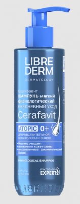 Купить librederm cerafavit (либридерм церафавит) шампунь мягкий физиологический с церамидами и пребиотиком 250 мл в Семенове