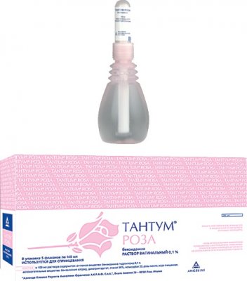 Купить тантум роза, раствор вагинальный 0,1%, флакон-спринцовка 140мл, 5 шт в Семенове