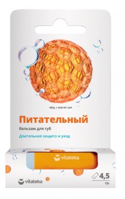 Купить vitateka (витатека) бальзам для губ медовый, 4,5г в Семенове