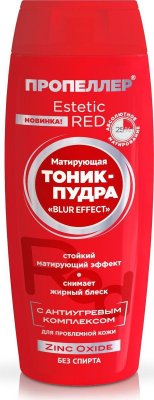 Купить пропеллер estetic red матирующий тоник-пудра zinc oxide, 100мл в Семенове