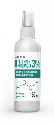 Купить перекись водорода консумед (consumed), раствор для наружного применения 3%, спрей 150мл в Семенове